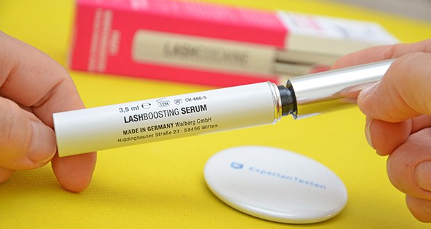 Svenja Walberg LASHCOCA!NE Wimpernserum im Test - enthält ein speziell für die Kosmetik angepassten Wirkstoff aus der Glaukomforschung der auch die Wimpernhärchen sprießen lässt