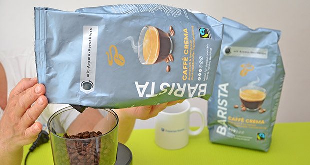 Tchibo BARISTA Caffè Crema Ganze Bohne 1 kg im Test - nachhaltig angebaut und traditionell im Trommelröster veredelt