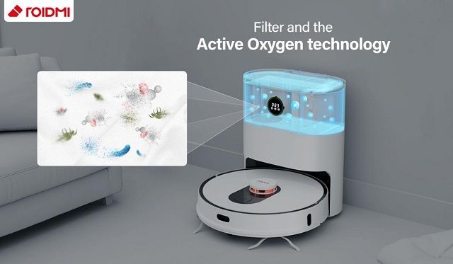 ROIDMI Eve Plus Staubsaugerroboter sterilisiert die Quelle der Verschmutzung