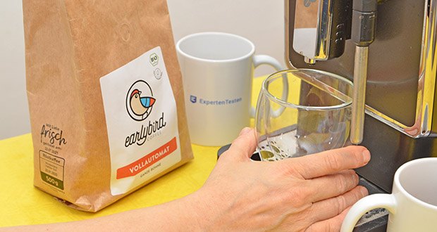 earlybird Bio ganze Bohne Kaffee Vollautomat im Test - geeignet sowohl für Kaffee- als auch Espresso-Getränke