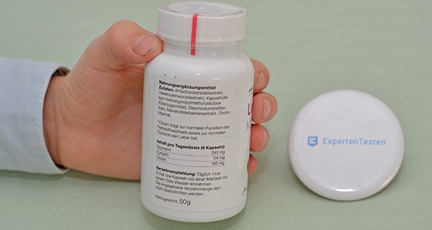 effective nature LeberVital Komplex mit Mariendistel im Test - Zutaten: Artischockenblattextrakt, Löwenzahnwurzelextrakt, Kapselhülle aus Hydroxypropylmethylcellulose (Überzugsmittel), Desmodiumblattextrakt, Mariendistelsamenextrakt, Cholinbitartrat