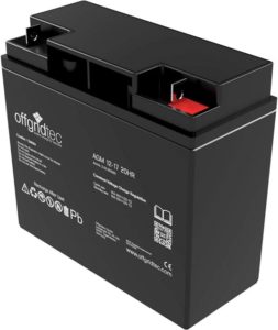 Gröẞe und Gewicht der Solar Batterie im Test und Vergleich