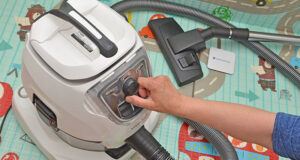 Pro-Aqua Vivenso Wasserstaubsauger mit Separator im Test - stufenlose Drehzahlregulierung erlaubt das flexible einstellen der Motorleistung