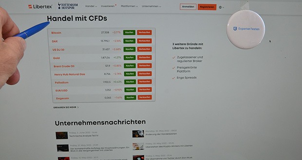 Libertex CFD Online-Broker im Test - handeln Sie alle Preisbewegungen des Rohöls mit CFDs