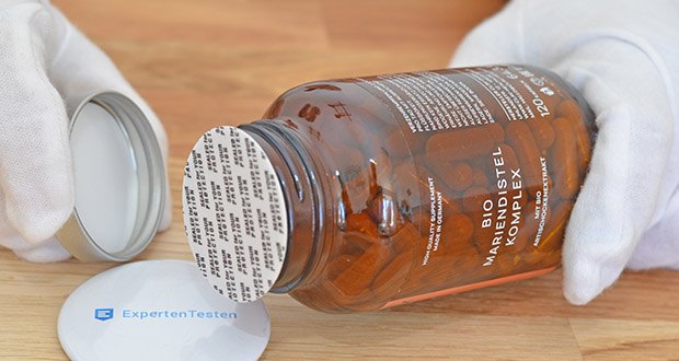 CLAV Bio Mariendistel Komplex im Test - 100% vegan mit offiziellem V-Label Zertifikat; frei von Laktose, Gluten, Gentechnik und unerwünschten Zusatzstoffen