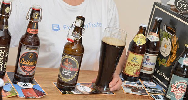 meibier.de Bier Adventskalender aus Franken im Test - buntgemischt, somit viele unterschiedliche Biersorten enthalten