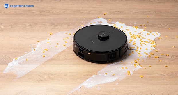 Botslab by 360 S8 Plus Saug-Wischroboter mit Absaugstation im Test - kann trockenen und nassen Schmutz effektiv reinigen, nach der Reinigung glänzt der ganze Boden