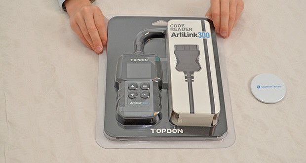 Topdon OBD2 Diagnosegerät AL300 im Test - Verpackungsabmessungen: 26.8 x 23.2 x 5.7 cm; Gewicht: 341 g