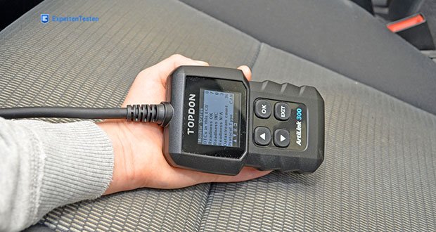 Topdon OBD2 Diagnosegerät AL300 im Test - auslesen und löschen der Fehlercodes