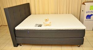 Bruno Boxspringbett 180x200cm im Test - wird aus Echtholz und strapazierfähigen Möbelstoffen in Handarbeit in Deutschland und europäischen Nachbarländern gefertigt
