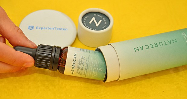 Naturecan CBD Melatonin Schlaftropfen im Test - mit 10% CBD Öl (<0.01% THC)