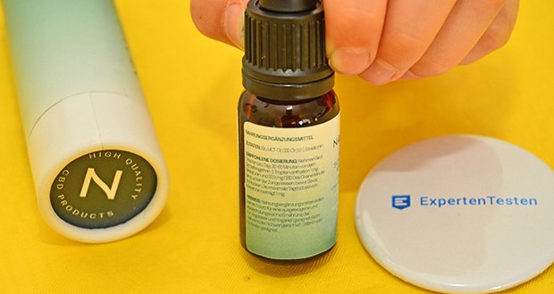 Naturecan CBD Melatonin Schlaftropfen im Test - Inhaltsstoffe: Cannabidiol (CBD), Bio MCT Öl, Breitspektrum-Terpene, Melatonin