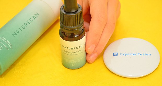 Naturecan 10% CBD Öl im Test - auf Basis von hochwertigem Bio-MCT-Öl