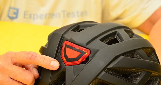 Krafthelme Fahrradhelm KX-1010 im Test - drei Lichtmodi