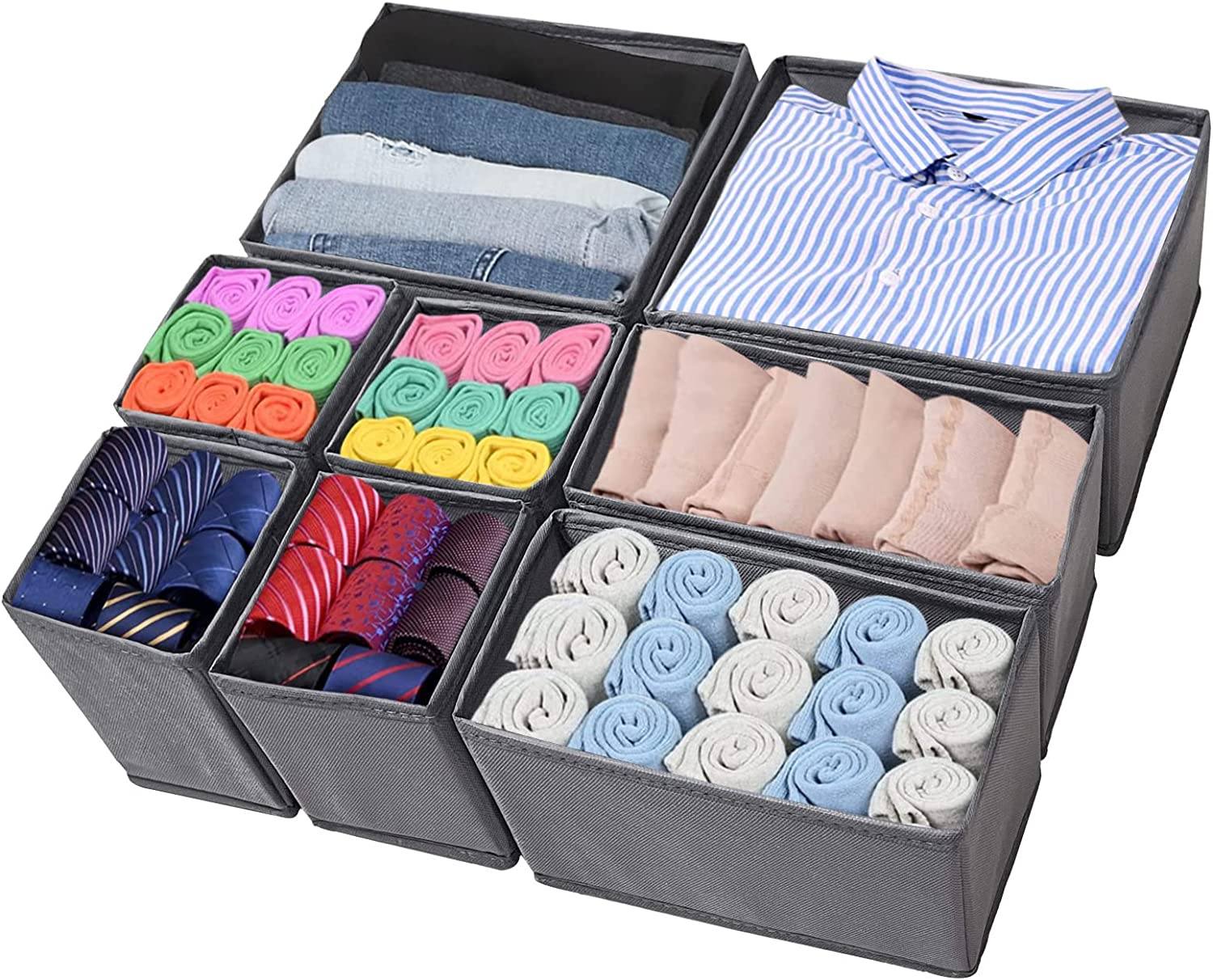 Pantone™ Schubladen-Organizer – Faltbar, Mit 4 Fächern Für Wäsche & Accessoires, Platzsparend Für Bad & Schlafzimmer