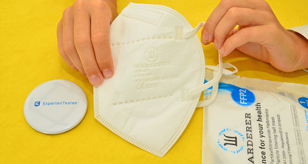 W WARDERER Premium FFP2 Maske Weiss im Test - Hochelastische und weiche Ohrbügel