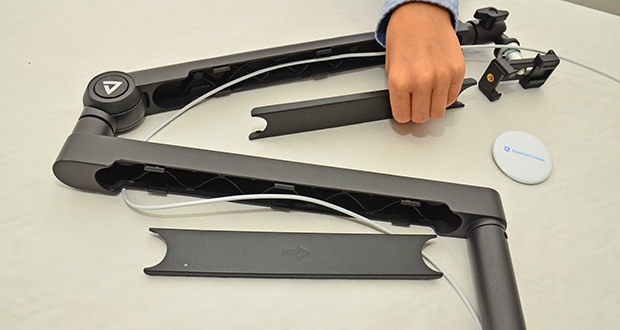 THRONMAX Twist Boom Arm S6 Mikrofon Stand im Test - Verdeckte Kabelführung