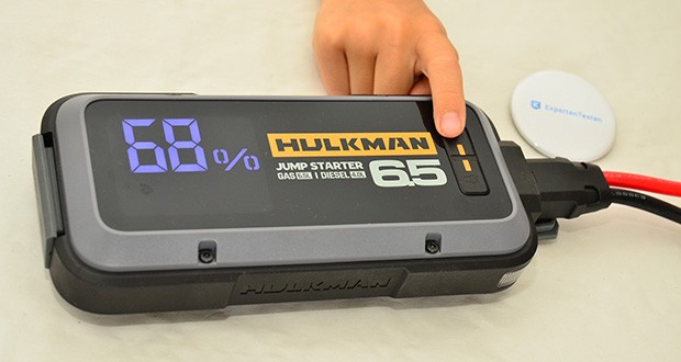 HULKMAN Alpha 65 Starthilfe im Test - Informative 3,2" LED-Bildschirmanzeige