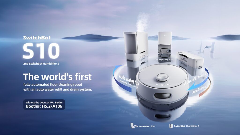 SwitchBot stellt den Bodenreinigungsroboter S10 auf der IFA 2023 vor