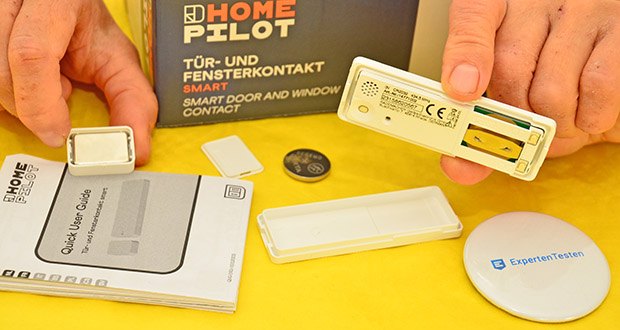 HOMEPILOT Smart Starter-Set für 2 Heizkörper im Test - Türkontakt mit Magnetfeld-Technologie