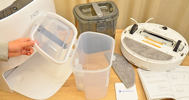 Zaco M1S Saug- und Wischroboter mit Selbstreinigender Ladestation im Test - Vielseitige Reinigungsprogramme