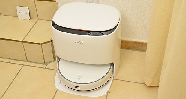Zaco M1S Saug- und Wischroboter mit Selbstreinigender Ladestation im Test - Selbsttrocknungsfunktion der Ladestation