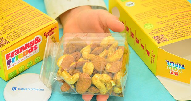 Franky & Friends Golden Milk Bio-Nuss-Frucht-Mix im Test - Einzigartiger Kurkuma-Geschmack
