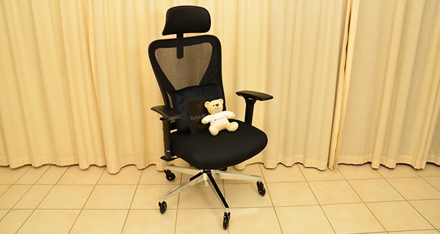 CLOUVOU Ergonomischer Bürostuhl im Test - Orthopädisches Rückenkissen entlastet die Wirbelsäule