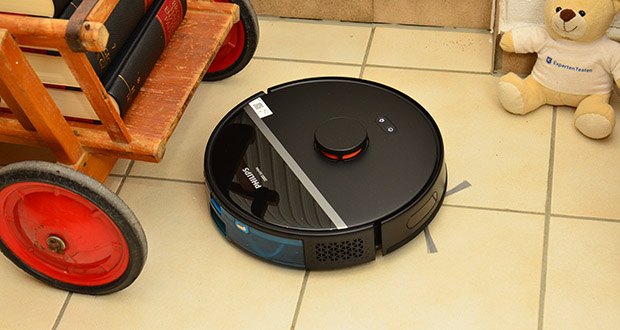 Philips Homerun 3100 Saugroboter mit Wischfunktion im Test - Reinigt unter Möbeln dank niedriger Höhe (96 mm)