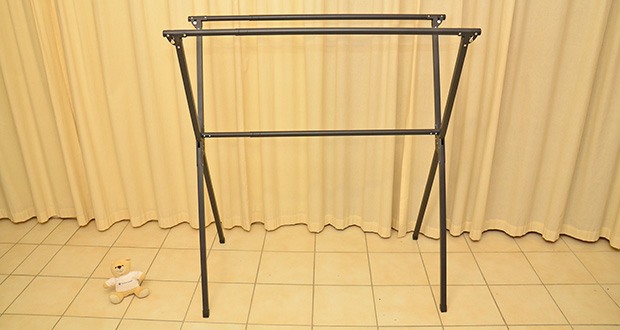 HeimGlück Wäscheständer schwarz im Test - Modernes und schlankes Design