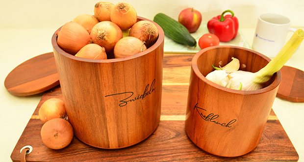 HOMEWOOD Zwiebel- & Knoblauch Aufbewahrung im Test - Elegante Küchenorganisation