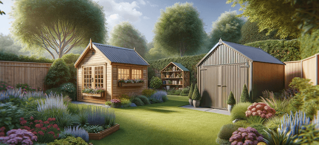 Gartenhäuser aus Holz – oder doch lieber aus Metall