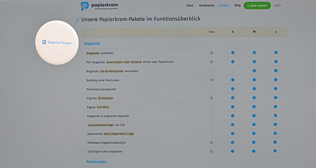 Papierkram.de Buchhaltungssoftware im Test - Umfassende Finanzbuchhaltungsfunktionen