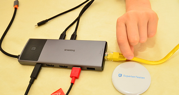 Baseus 10-in-1 USB-C Docking Station im Test - Ethernet-Anschluss für Netzwerk