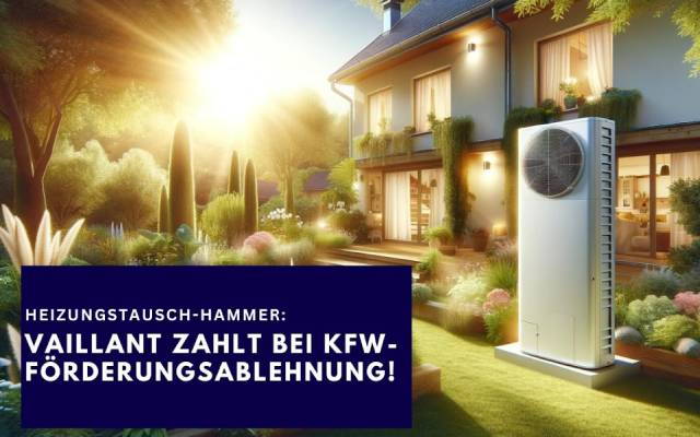Heizungstausch-Hammer: Vaillant zahlt bei KfW-Förderungsablehnung