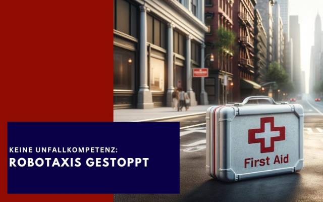 Keine Unfallkompetenz: Robotaxis gestoppt