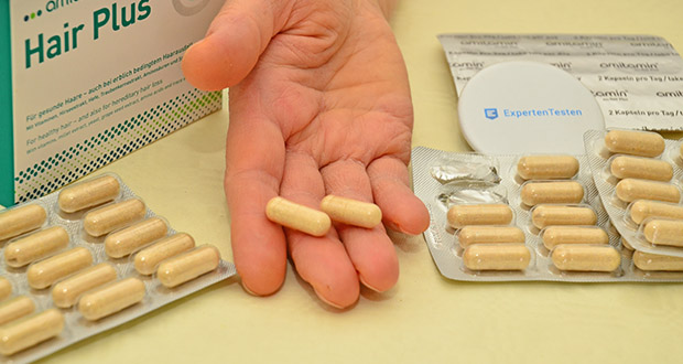 amitamin Hair Plus Haar Vitamine im Test - Einfache Einnahme von zwei Kapseln täglich