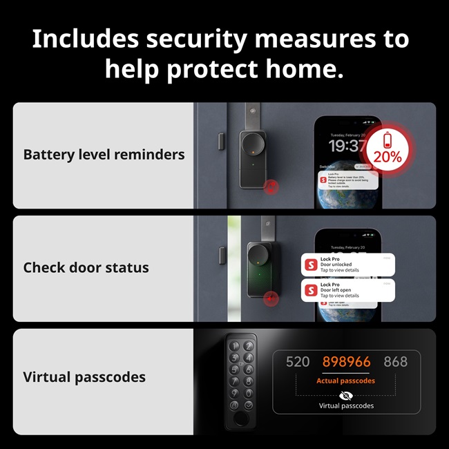 Lock Pro gibt auch ein Erinnerungssignal aus
