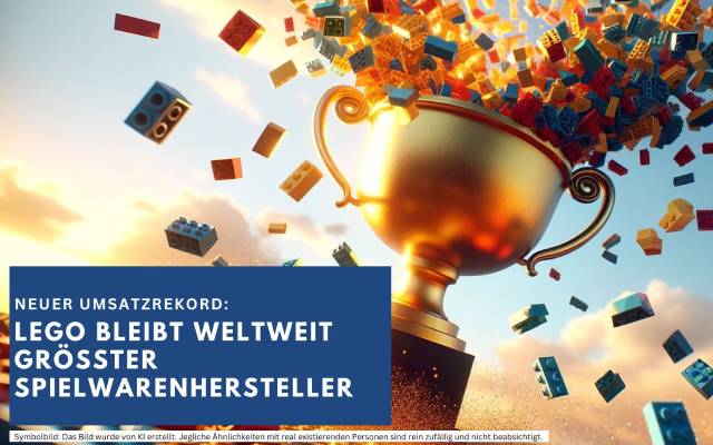 Neuer Umsatzrekord: Lego bleibt weltweit größter Spielwarenhersteller