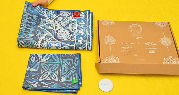 Divasya Yoga-Handtuch Set im Test - Umweltfreundlich durch Verwendung recycelter Materialien
