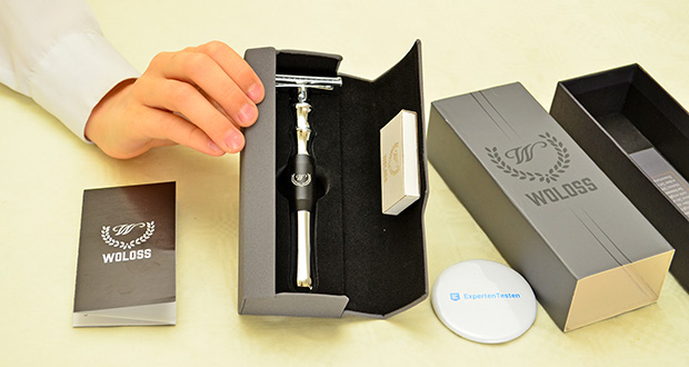 WOLOSS Rasierhobel Herren im Test - Elegantes Silber-Schwarz-Design