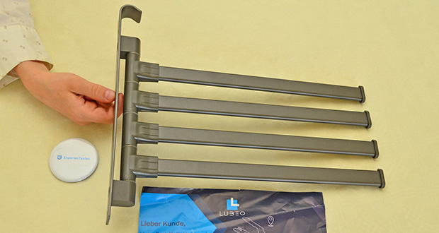 LUBEO Handtuchhalter Schwenkbar im Test - Stilvolles, modernes Design in hellem Anthrazit