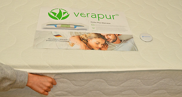 Verapur Ortho Plus Taschenfederkernmatratze 90x200cm im Test - Schadstoffgeprüfte Materialien; ÖKO-TEX® 100 Zertifizierung