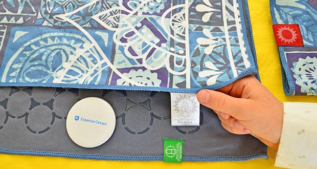 Divasya Yoga-Handtuch Set im Test - Aus recycelter Mikrofaser hergestellt