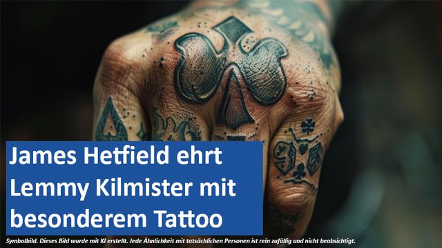 19.04. GER-MSN-ET James Hetfield ehrt Lemmy Kilmister mit außergewöhnlichem Tattoo