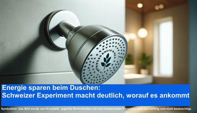 Energie sparen beim Duschen Schweizer Experiment macht deutlich, worauf es ankommt