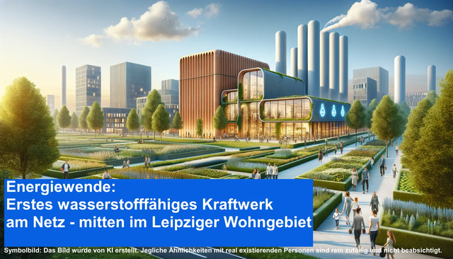 Energiewende Erstes wasserstofffähiges Kraftwerk am Netz - mitten im Leipziger Wohngebiet