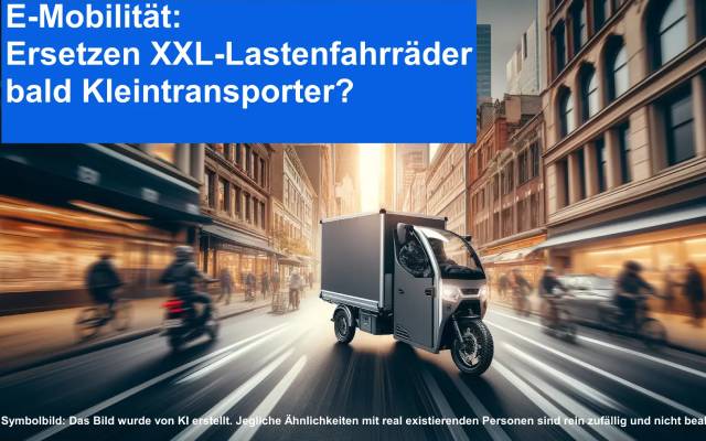 E-Mobilität: Ersetzen XXL-Lastenfahrräder bald Kleintransporter?