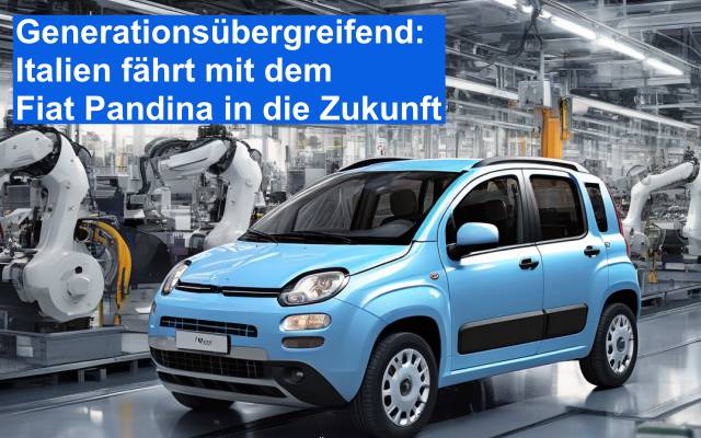 Generationsübergreifend Italien fährt mit dem Fiat Pandina in die Zukunft