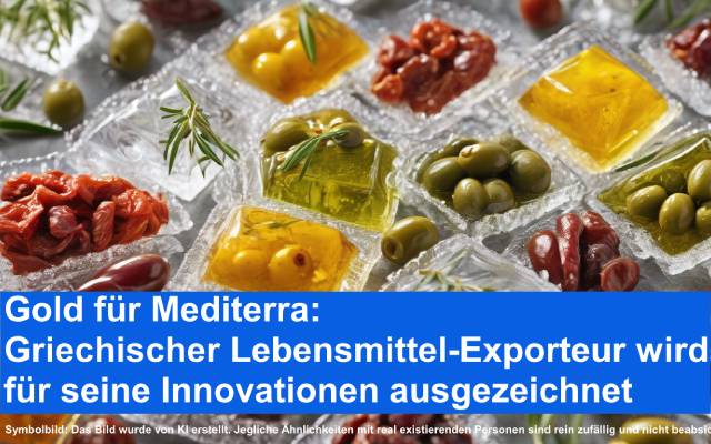 Gold für Mediterra_ Griechischer Lebensmittel-Exporteur wird für seine Innovationen ausgezeichnet 